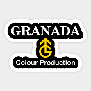 granada tv colour production Sticker